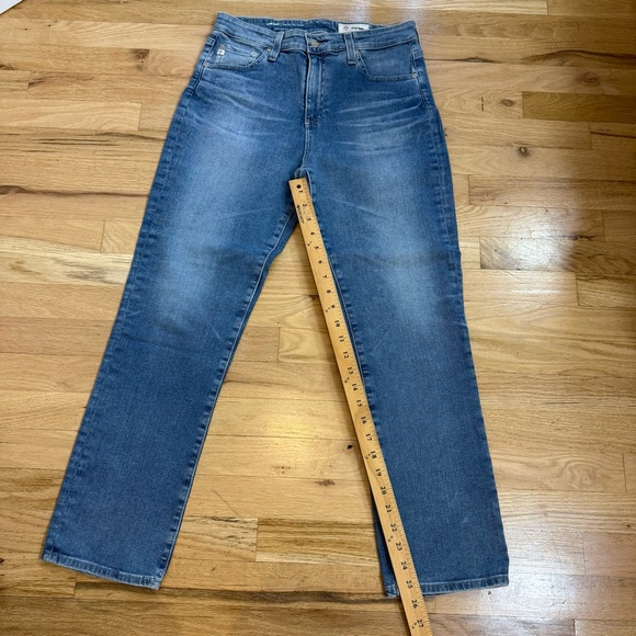 AG Adriano Goldschmied Women's High Rise Slim Straight Mari Crop Jeans 30R - Picture 14 of 14
